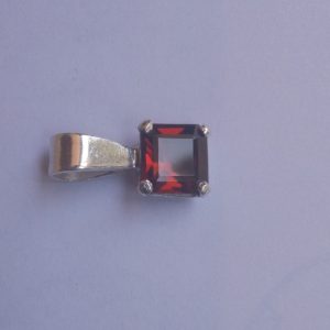 2.1ct Red Garnet Pendant