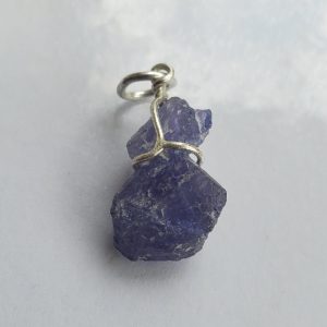 Raw Tanzanite pendant