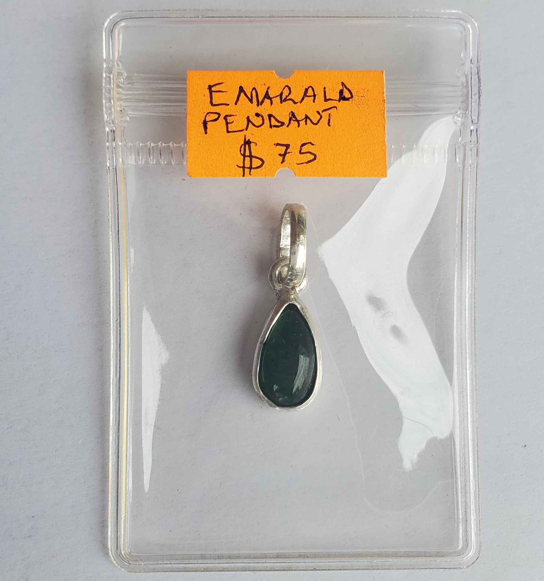 Emerald Cabochon Pendant