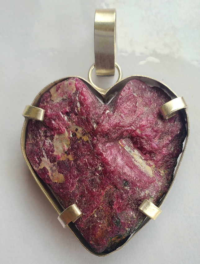 60 Grams Raw Ruby Pendant